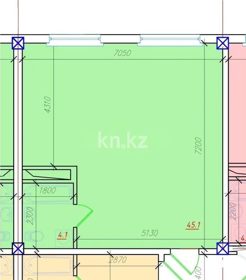 Продажа 2-комнатной квартиры, 49.9 м² в Алматы