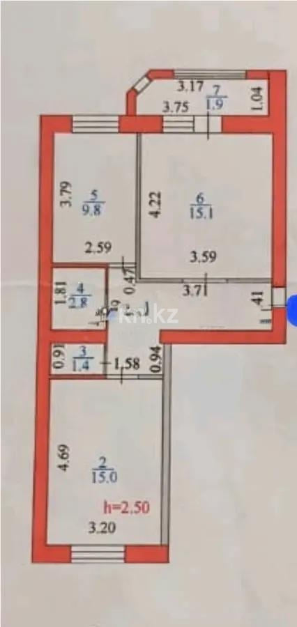 Продажа 2-комнатной квартиры, 55 м² в Астане - фото 5
