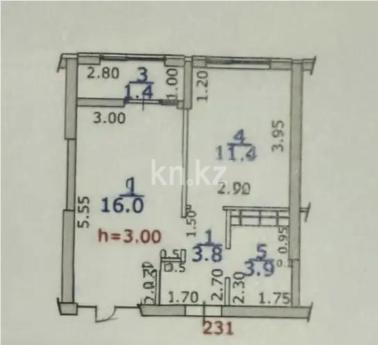 Продажа 1-комнатной квартиры, 36.5 м², ул. Ашимова, дом  1/5б в Алматы