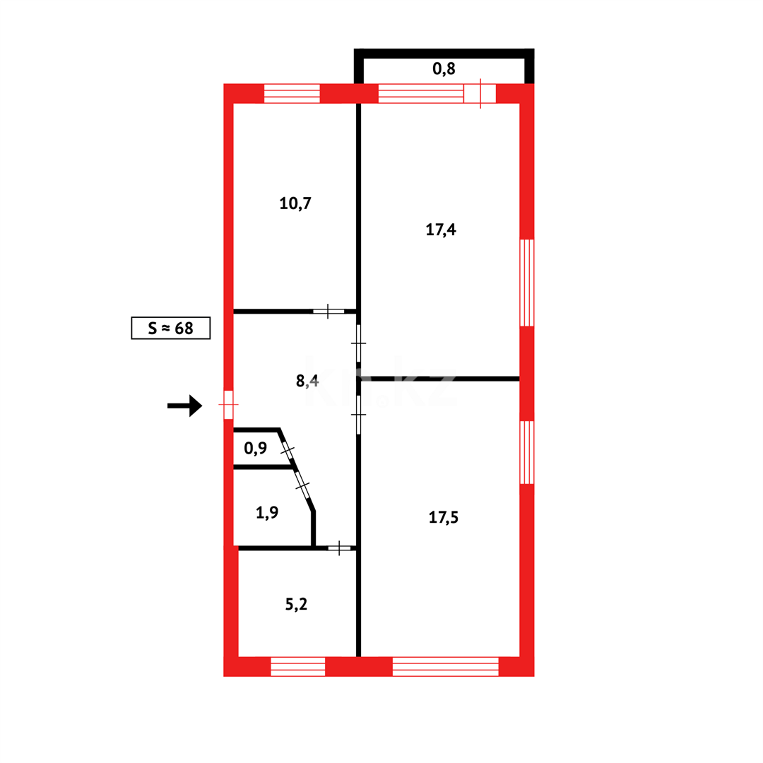 Продажа 3-комнатной квартиры, 65 м², 7-й мкр. в Темиртау - фото 19