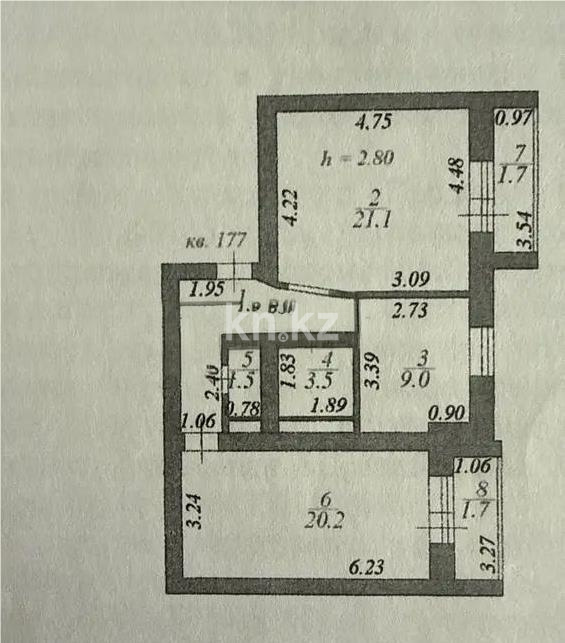 Продажа 2-комнатной квартиры, 66.9 м² в Астане - фото 6