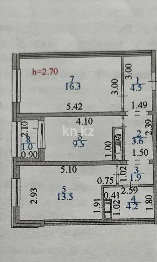 Продажа 2-комнатной квартиры, 54 м² в Астане - фото 6