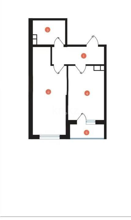 Продажа 2-комнатной квартиры, 51.8 м², пр. Рыскулова, дом  103/7 стр в Алматы