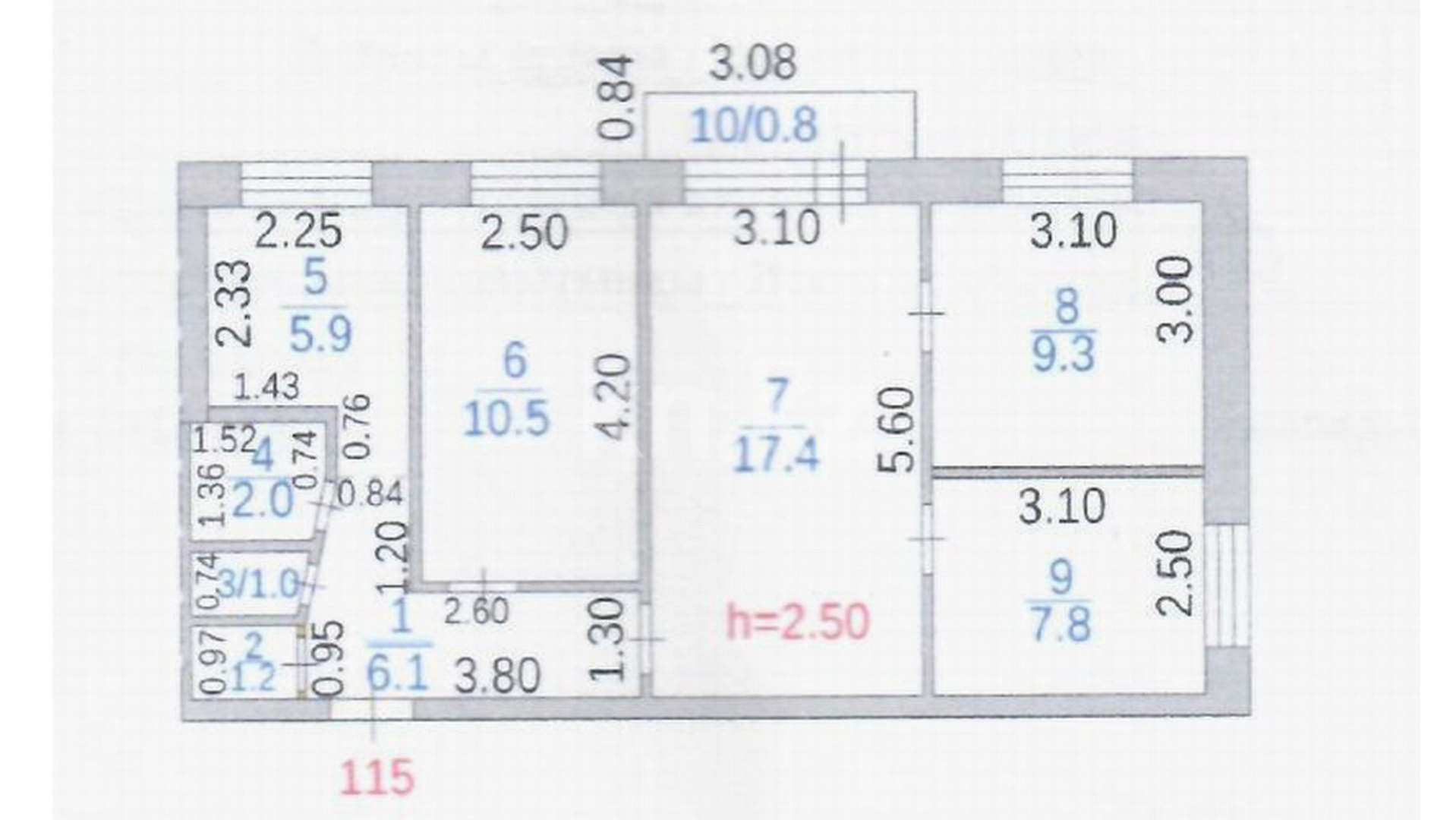 Продажа 4-комнатной квартиры, 62 м², пр. Республики, дом  38 в Караганде - фото 13
