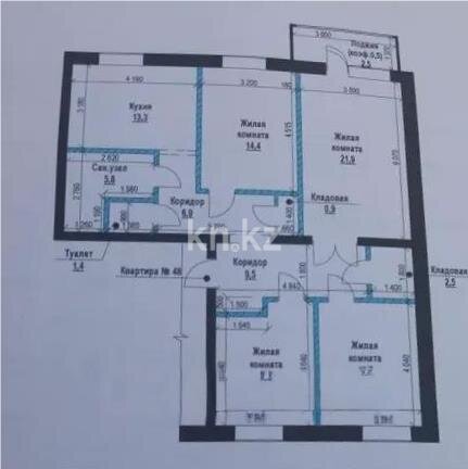 Продажа 4-комнатной квартиры, 103 м² в Темиртау - фото 13