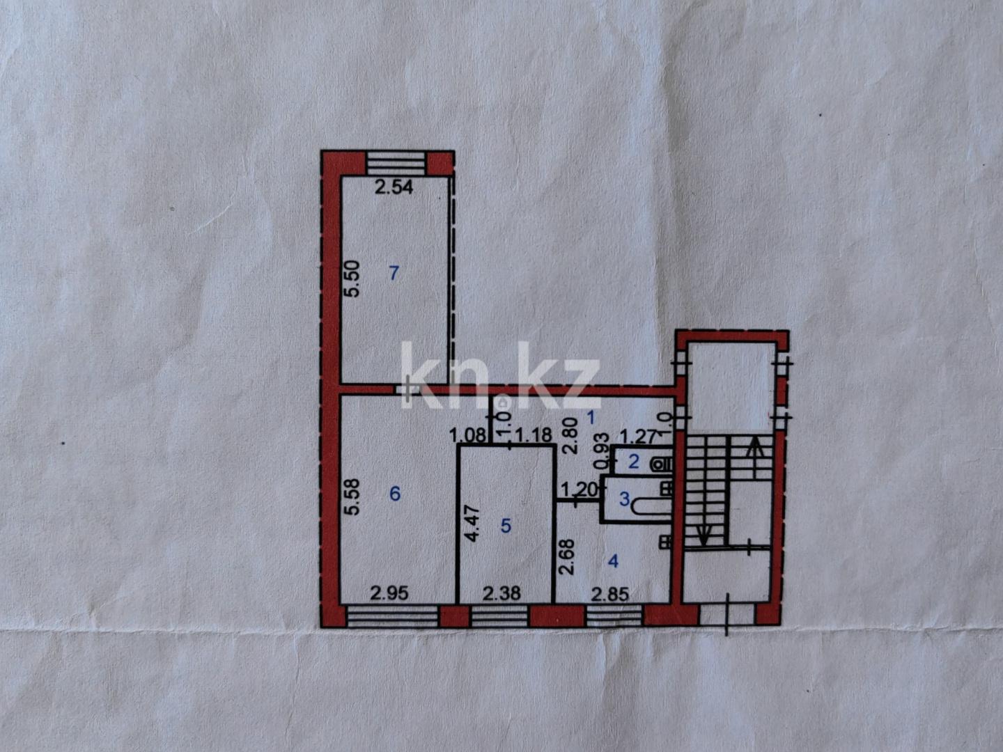 Продажа 3-комнатной квартиры, 59 м², ул. Осевая, дом  5 в Караганде - фото 32