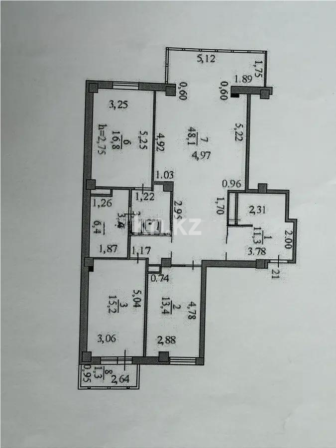 Продажа 3-комнатной квартиры, 120 м² в Астане