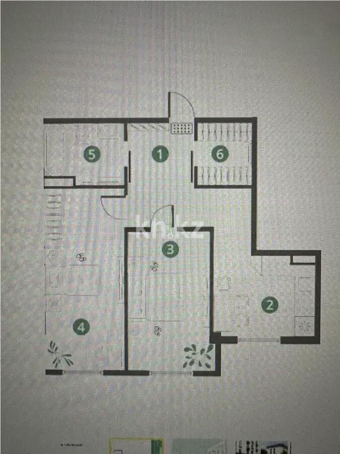 Продажа 2-комнатной квартиры, 72.4 м² в Алматы