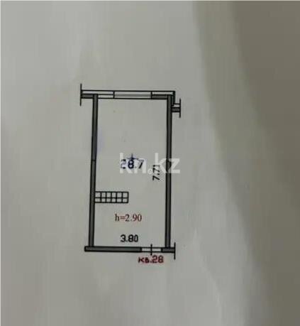 Продажа 1-комнатной квартиры, 29 м² в Алматы