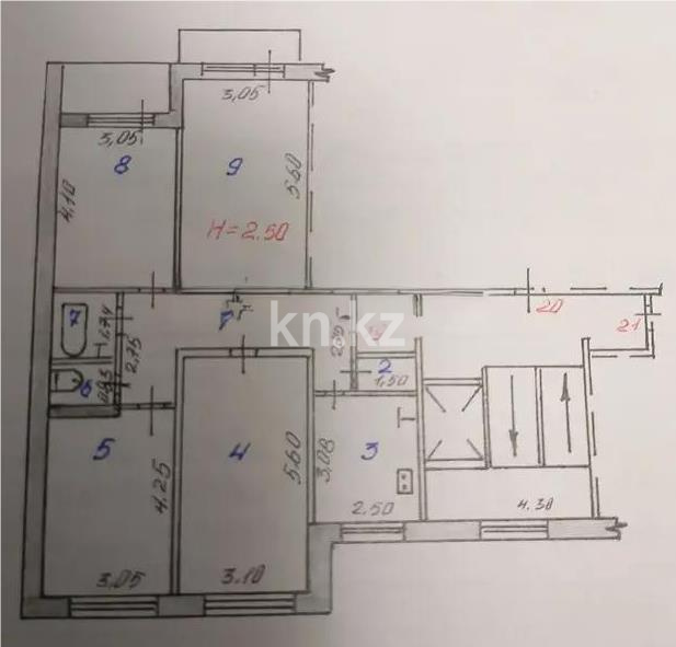Продажа 4-комнатной квартиры, 81 м², ул. Озёрная, дом  33 в Темиртау