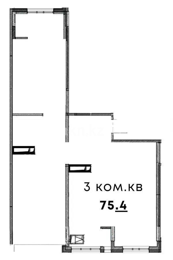Продажа 3-комнатной квартиры, 74.6 м², ул. Сулейменова, дом  30 в Алматы