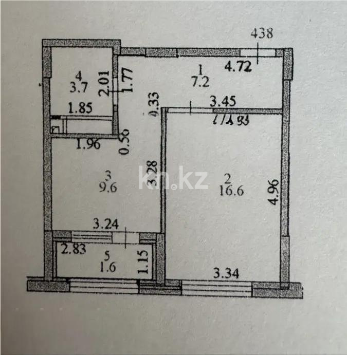 Продажа 1-комнатной квартиры, 38.7 м² в Астане