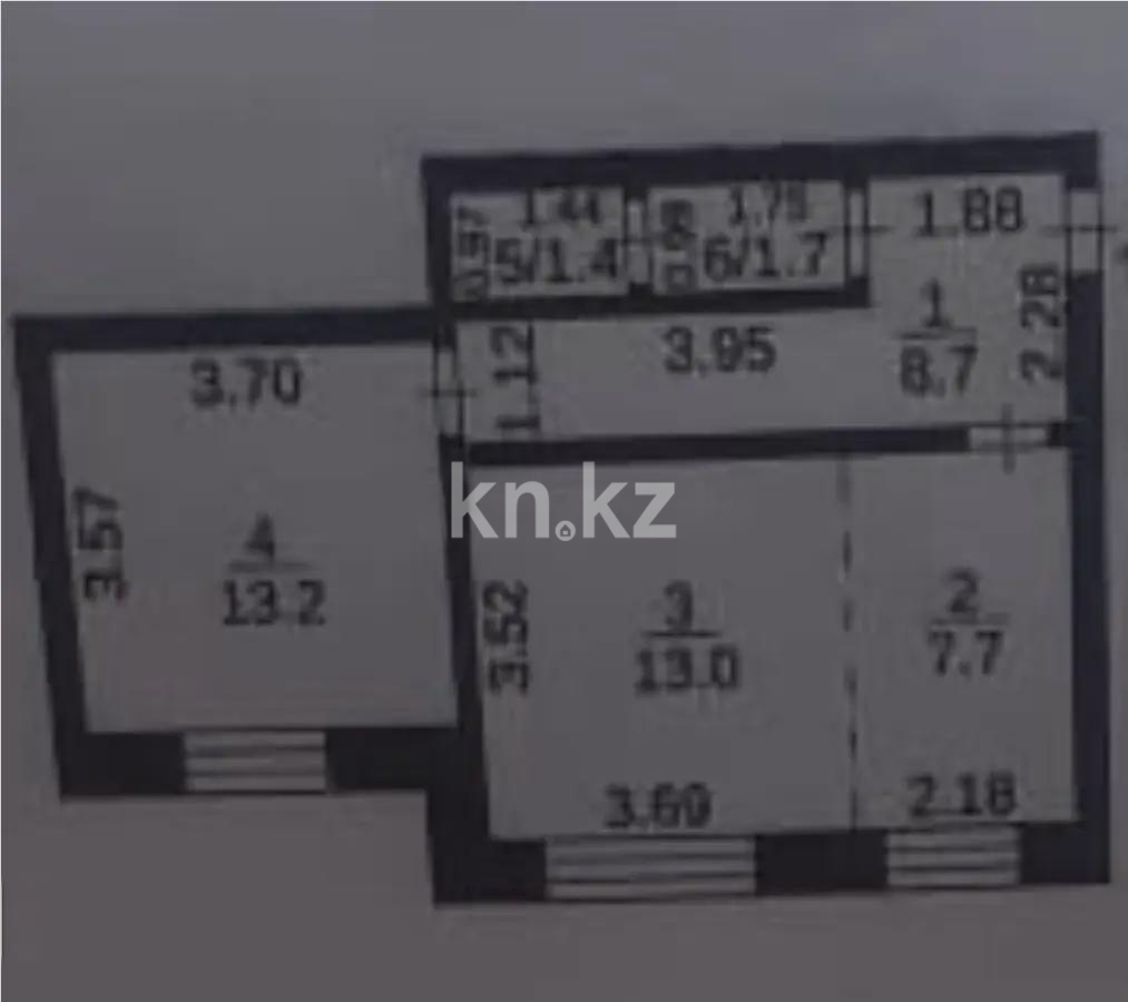 Продажа 2-комнатной квартиры, 45 м², ул. Аманжолова, дом  69 в Караганде - фото 3