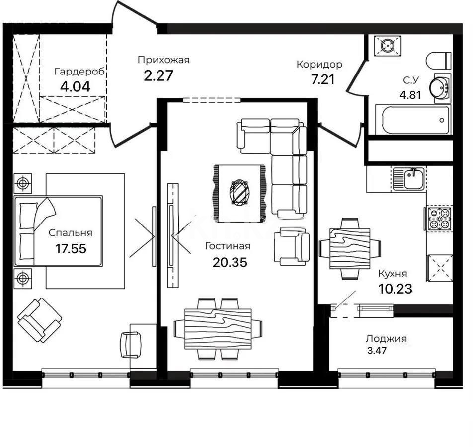 Продажа 3-комнатной квартиры, 71 м² в Астане - фото 6