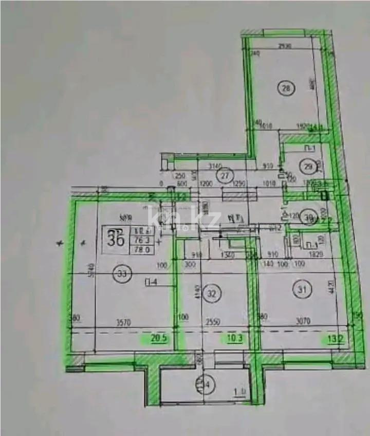 Продажа 3-комнатной квартиры, 78 м², ул. Култегин, дом  2 в Астане - фото 4