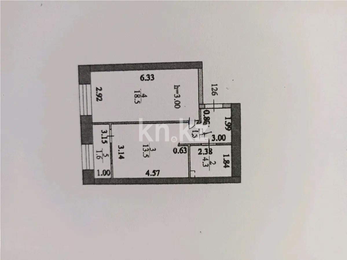Продажа 1-комнатной квартиры, 43 м² в Астане