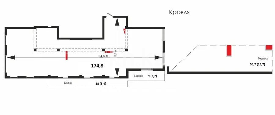 Продажа 4-комнатной квартиры, 202.3 м² в Алматы