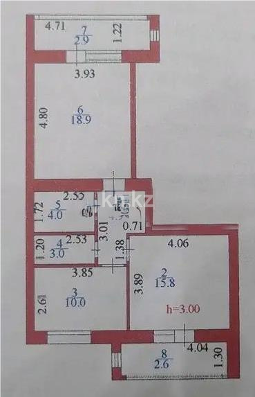 Продажа 2-комнатной квартиры, 63 м², пр. Аль-Фараби, дом  23 в Астане - фото 5