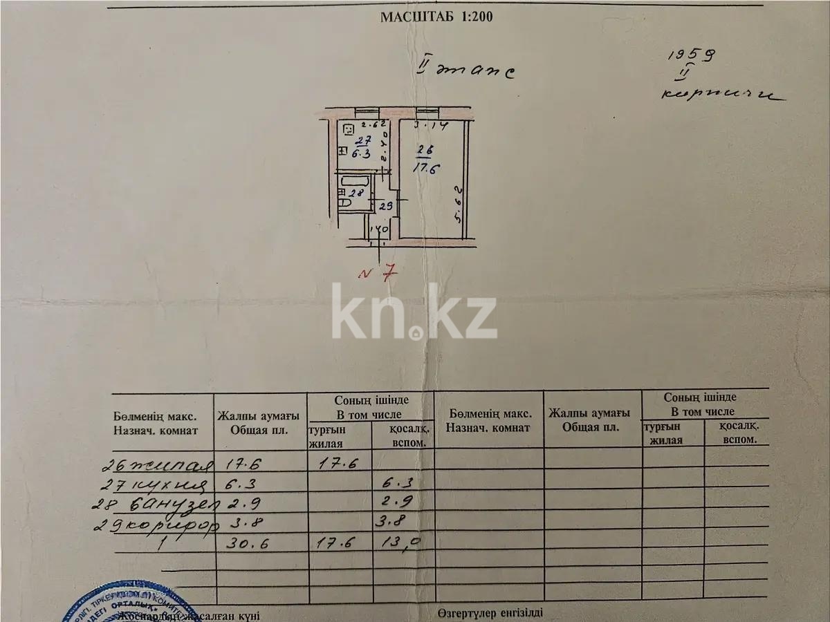 Продажа 1-комнатной квартиры, 30.5 м² в Алматы - фото 5