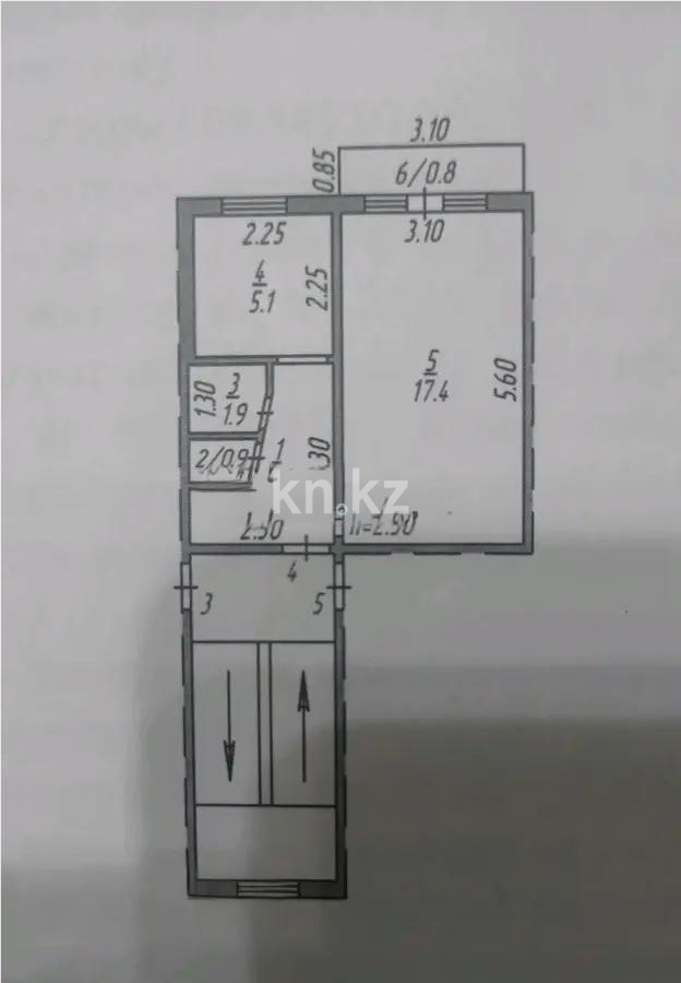 Продажа 1-комнатной квартиры, 31 м², ул. 6-й мик-н, дом  27 в Темиртау