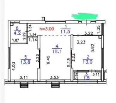Продажа 2-комнатной квартиры, 62.1 м² в Алматы