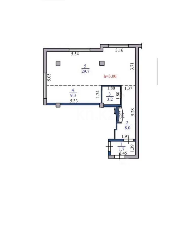 Продажа 2-комнатной квартиры, 51.9 м², пр. Назарбаева, дом  36 в Алматы