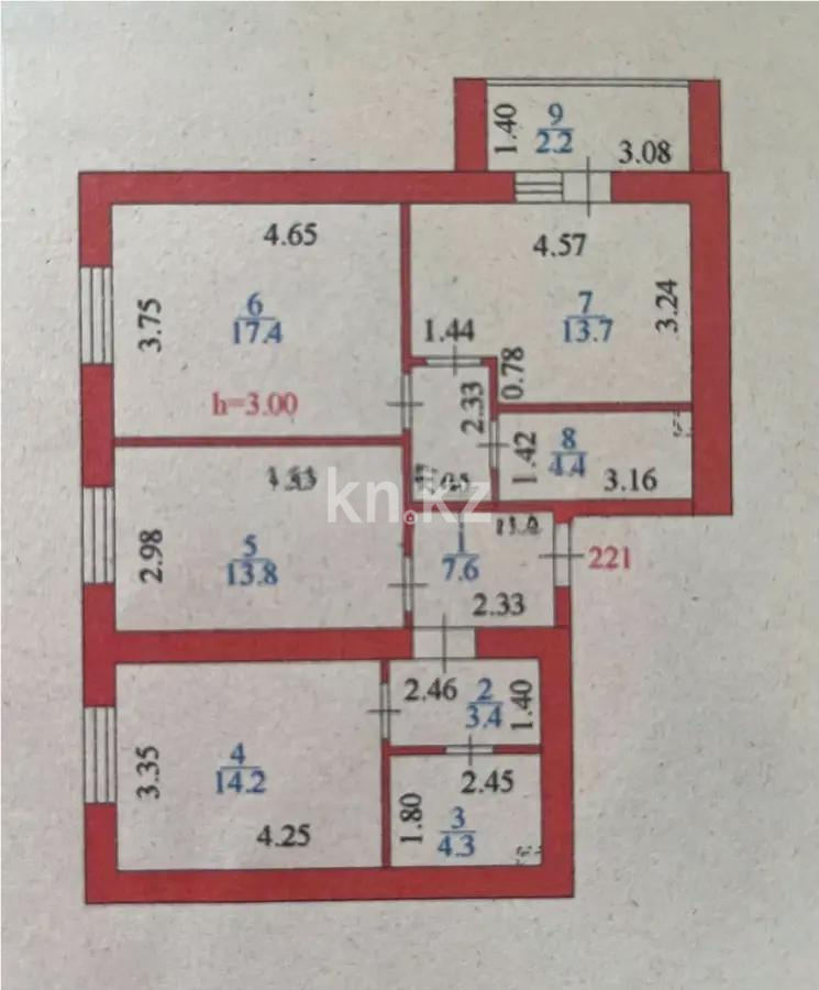 Продажа 3-комнатной квартиры, 81 м², ул. Бокейхана, дом  15/1 в Астане - фото 8