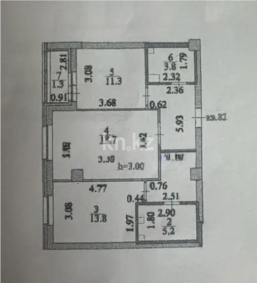 Продажа 2-комнатной квартиры, 65.9 м² в Астане