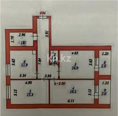 Продажа 3-комнатной квартиры, 90 м², ул. Бокейхана, дом  13 стр в Астане