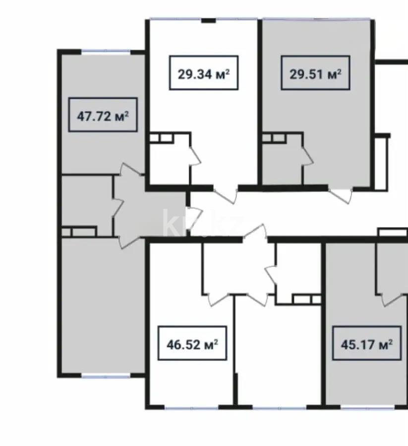 Продажа 2-комнатной квартиры, 46.52 м², ул. Сыбызгы, дом  100 стр в Алматы