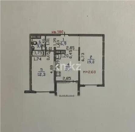 Продажа 2-комнатной квартиры, 54 м² в Алматы - фото 3