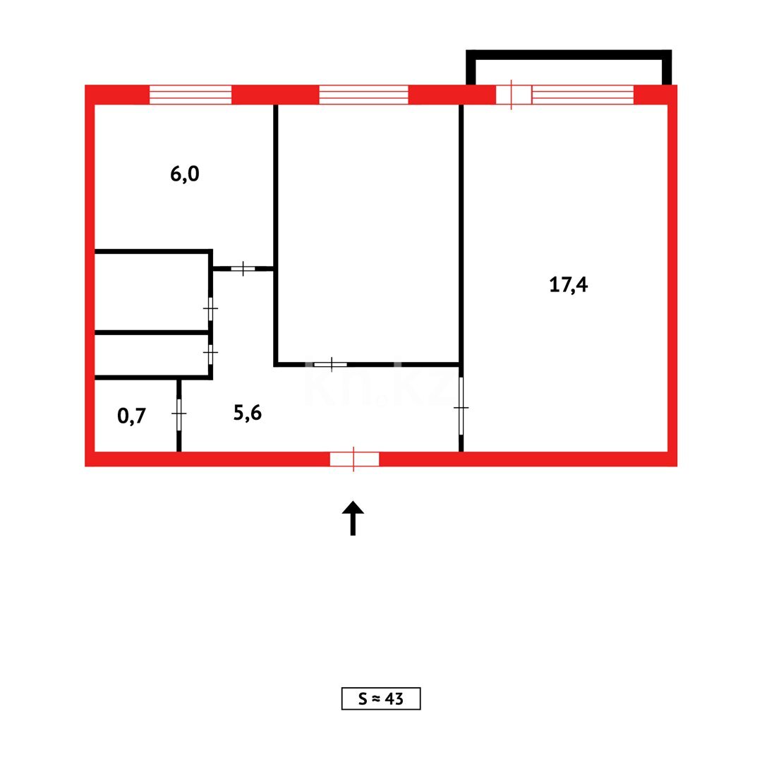 Продажа 2-комнатной квартиры, 45 м² в Абае - фото 8