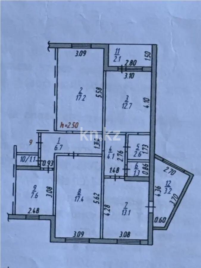 Продажа 4-комнатной квартиры, 89 м² в Темиртау - фото 11