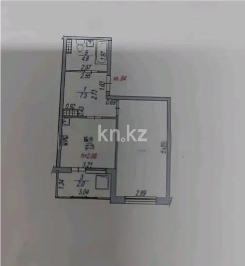Продажа 1-комнатной квартиры, 39.7 м² в Алматы - фото 2