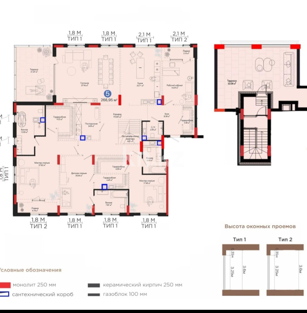 Продажа 5-комнатной квартиры, 270 м² в Астане - фото 15