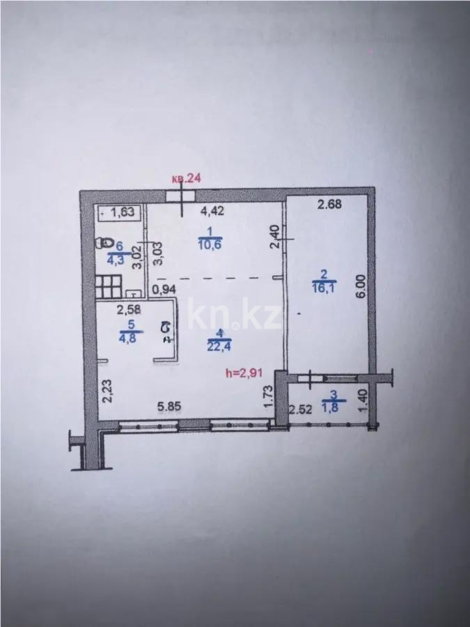 Продажа 2-комнатной квартиры, 60 м², пр. Абая, дом  164 в Алматы - фото 5