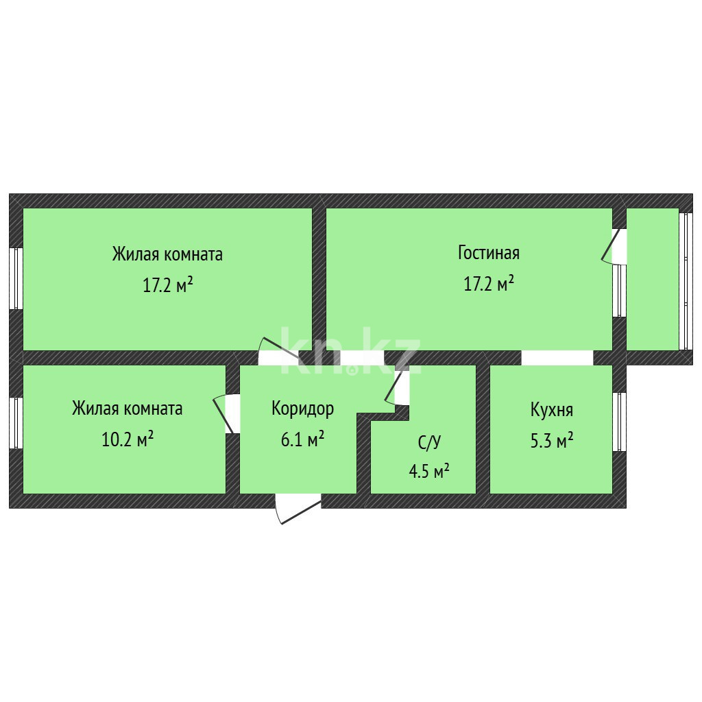 Продажа 3-комнатной квартиры, 61.6 м² в Костанае - фото 10