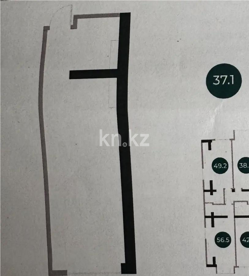 Продажа 2-комнатной квартиры, 37.1 м², ул. Ауэзова, дом  3/2 стр в Алматы