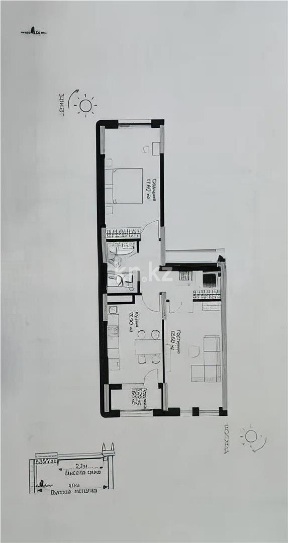Продажа 4-комнатной квартиры, 104 м², ул. Е-36, дом  5 в Астане