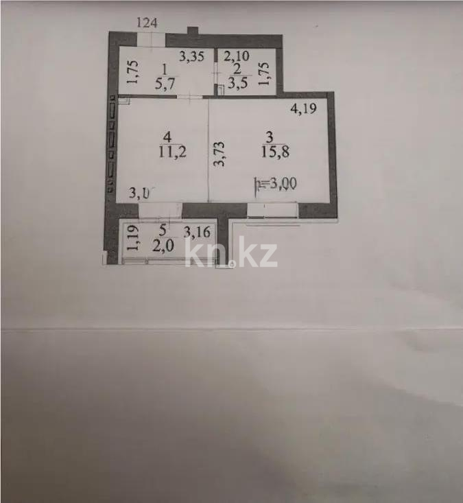 Продажа 1-комнатной квартиры, 38.2 м² в Астане
