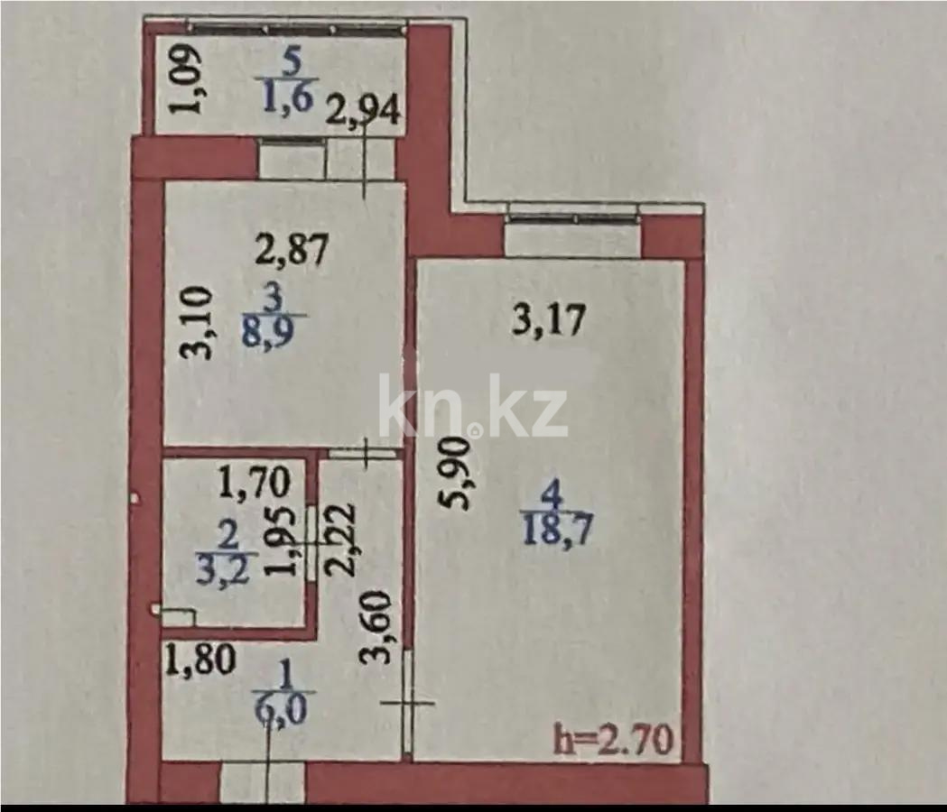 Продажа 1-комнатной квартиры, 39 м² в Астане - фото 5