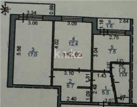 Продажа 2-комнатной квартиры, 55 м² в Караганде - фото 16