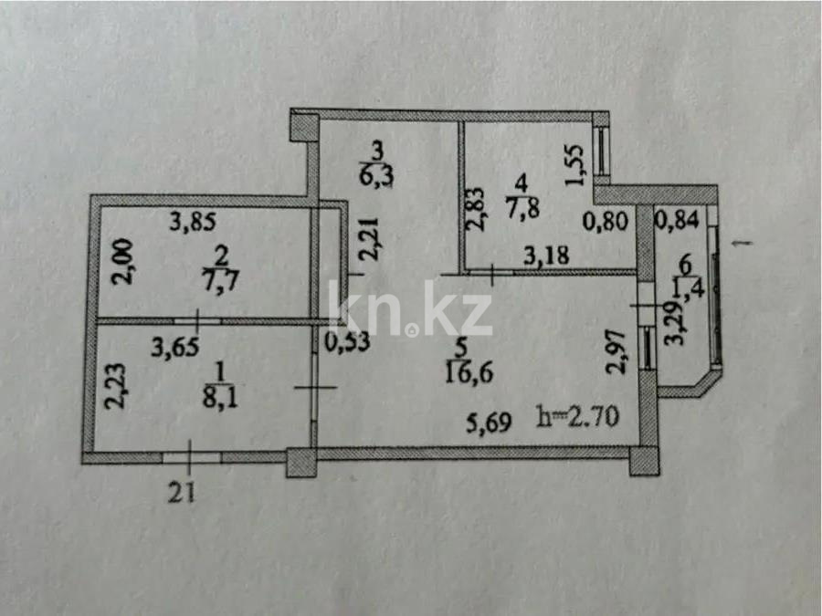 Продажа 2-комнатной квартиры, 48 м² в Астане - фото 5