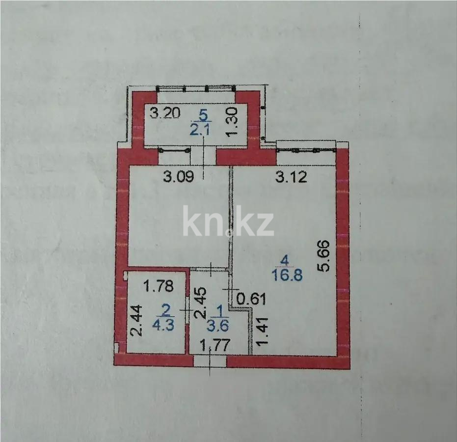 Продажа 1-комнатной квартиры, 36.3 м² в Астане - фото 5