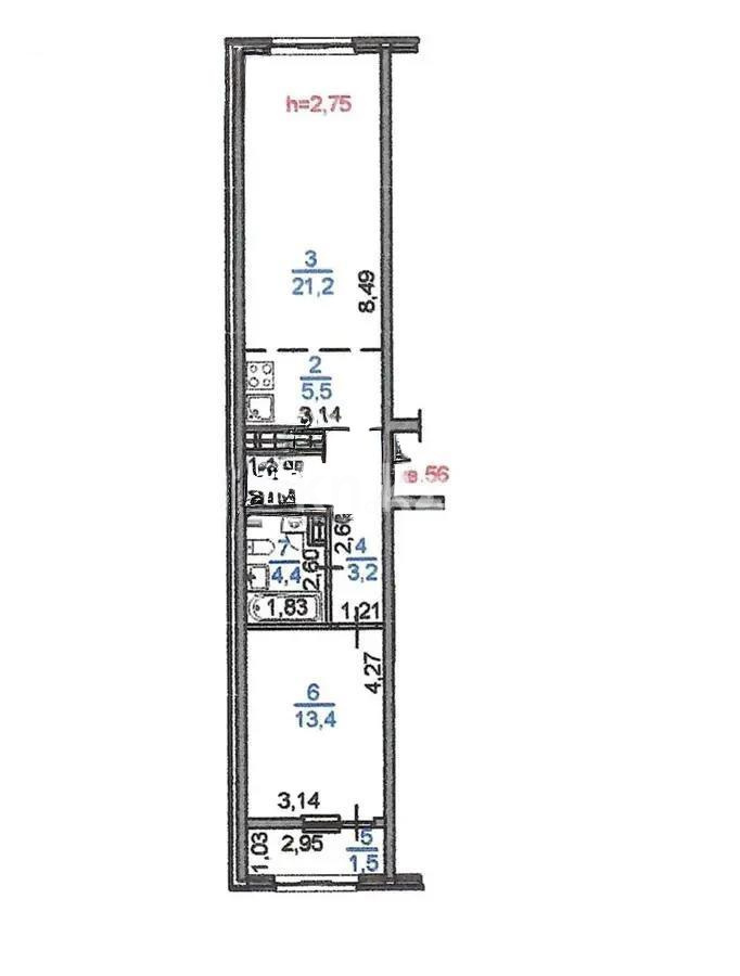 Продажа 2-комнатной квартиры, 56 м² в Алматы - фото 5