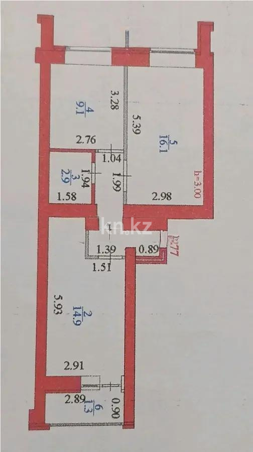 Продажа 2-комнатной квартиры, 50 м², ул. Сатпаева, дом  24 в Астане - фото 4