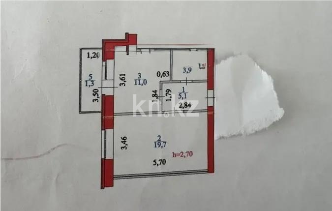 Продажа 1-комнатной квартиры, 41 м² в Астане