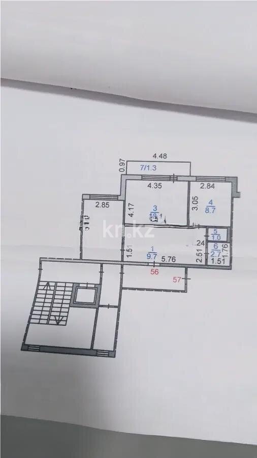 Продажа 2-комнатной квартиры, 53 м² в Караганде - фото 10