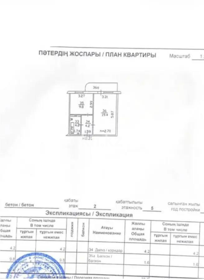 Продажа 1-комнатной квартиры, 39.2 м² в Алматы - фото 4