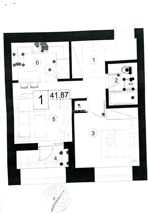 Продажа 2-комнатной квартиры, 41.87 м², ул. Байтурсынова, дом  43 в Астане